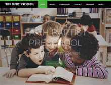 Tablet Screenshot of faithbaptistpreschool.com